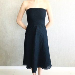 Vintage J. Crew Embossed Strapless Sundress